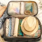 Packing For Two Weeks In One Carry-On travel wardrobe illustration