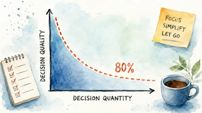 Decision Fatigue and the 80 Percent Rule for better choices