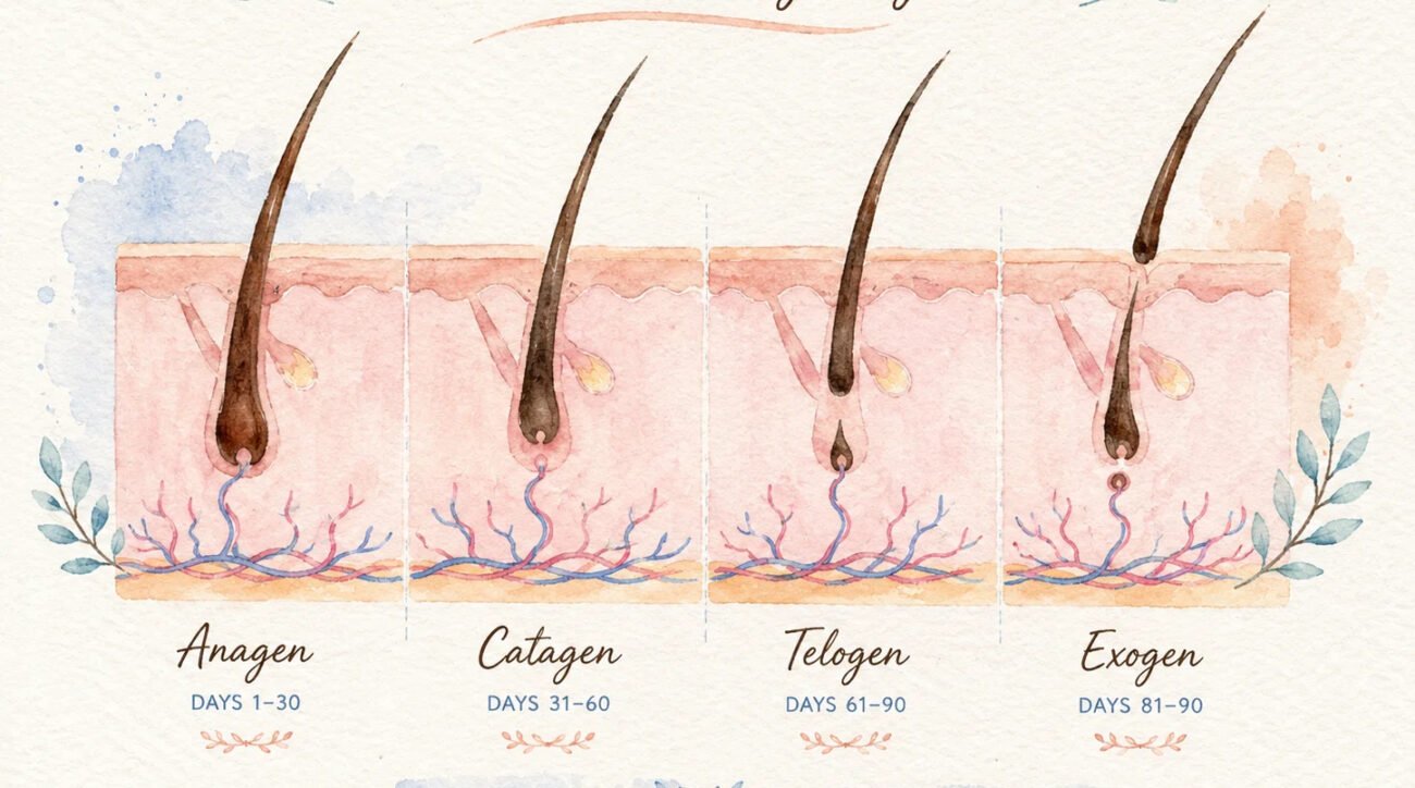 Slow Beauty routine with simple skincare and calm self-care