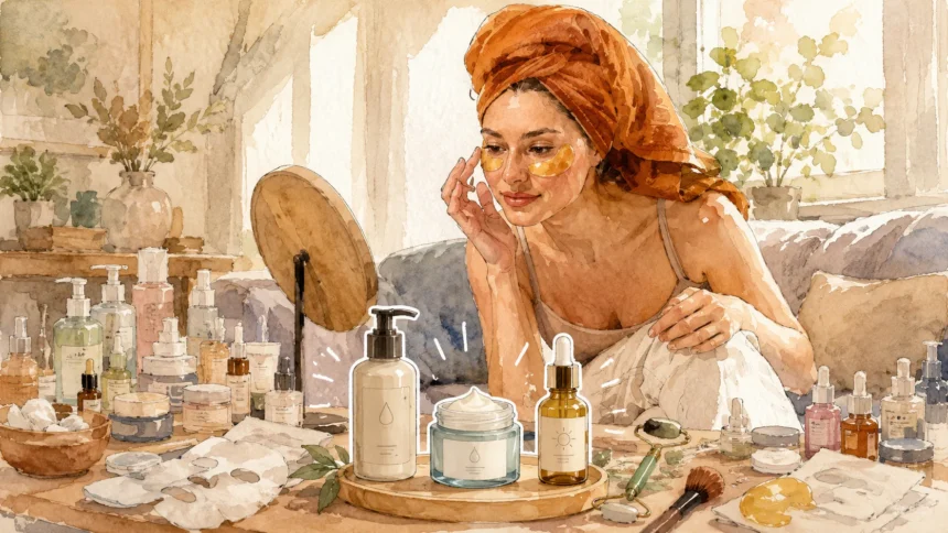 Skincare Routine with three simple steps